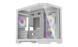 Darkflash FT418 számítógépház + 6 ARGB ventilátor (fehér) (FT418 WHITE)